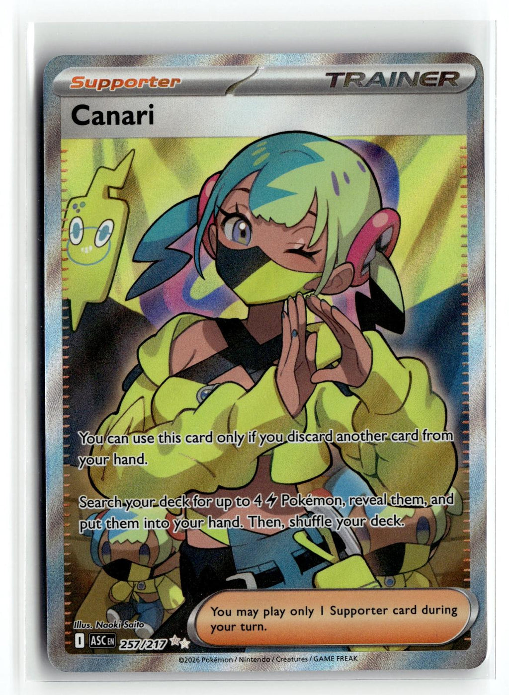 Pokemon tcg ME: Ascended Heroes #257/217 Canari