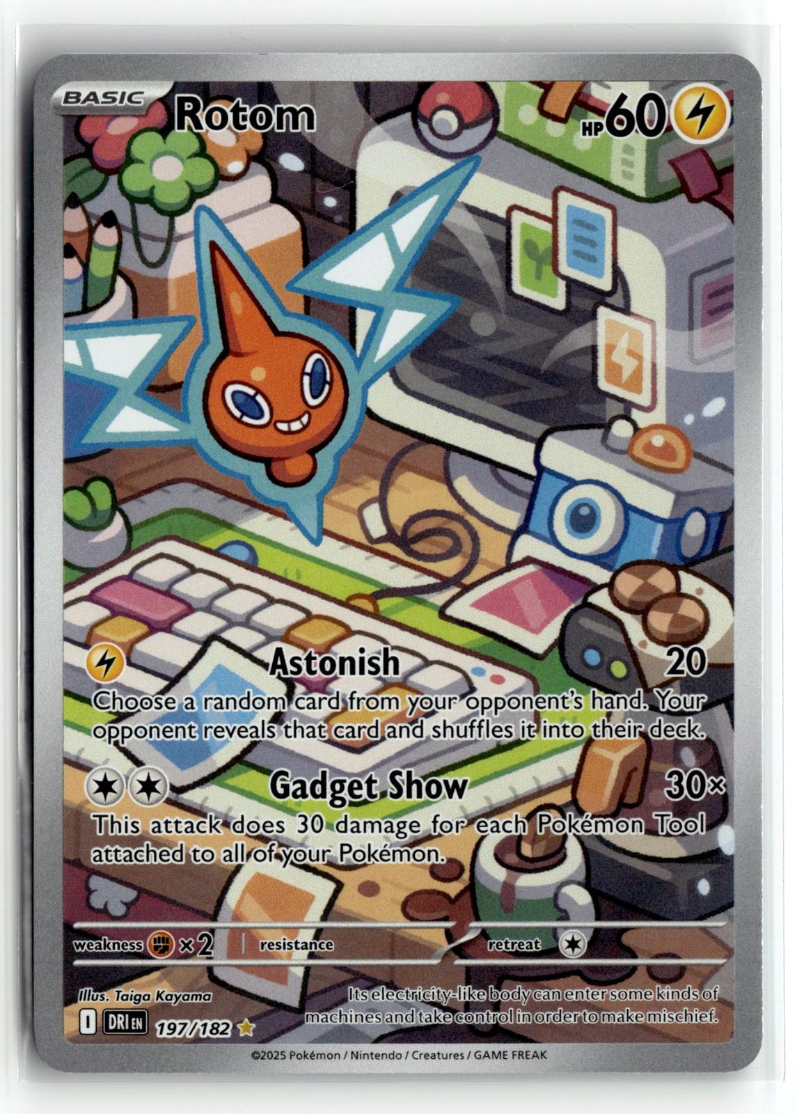 Pokemon tcg SV10: Destined Rivals #197/182 Rotom