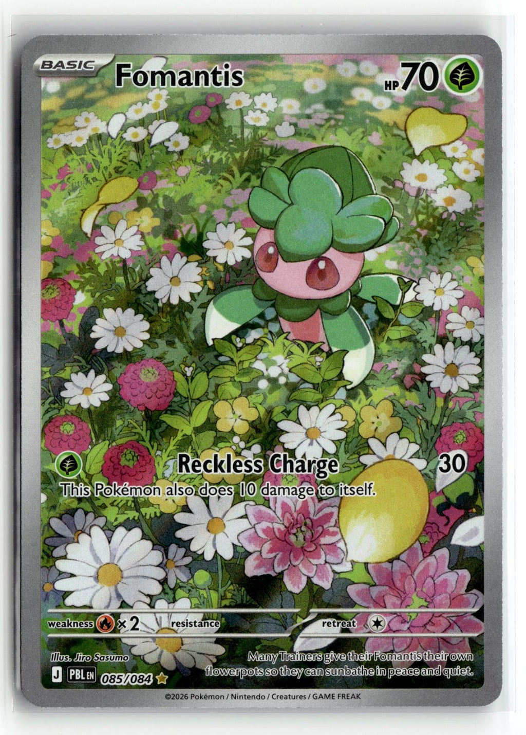Pokemon tcg ME05: Pitch Black #085/084 Fomantis