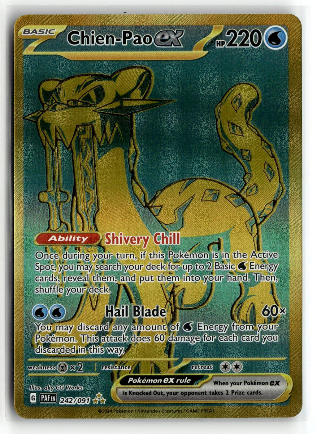 Pokemon tcg SV: Paldean Fates #242/091 Chien-Pao ex