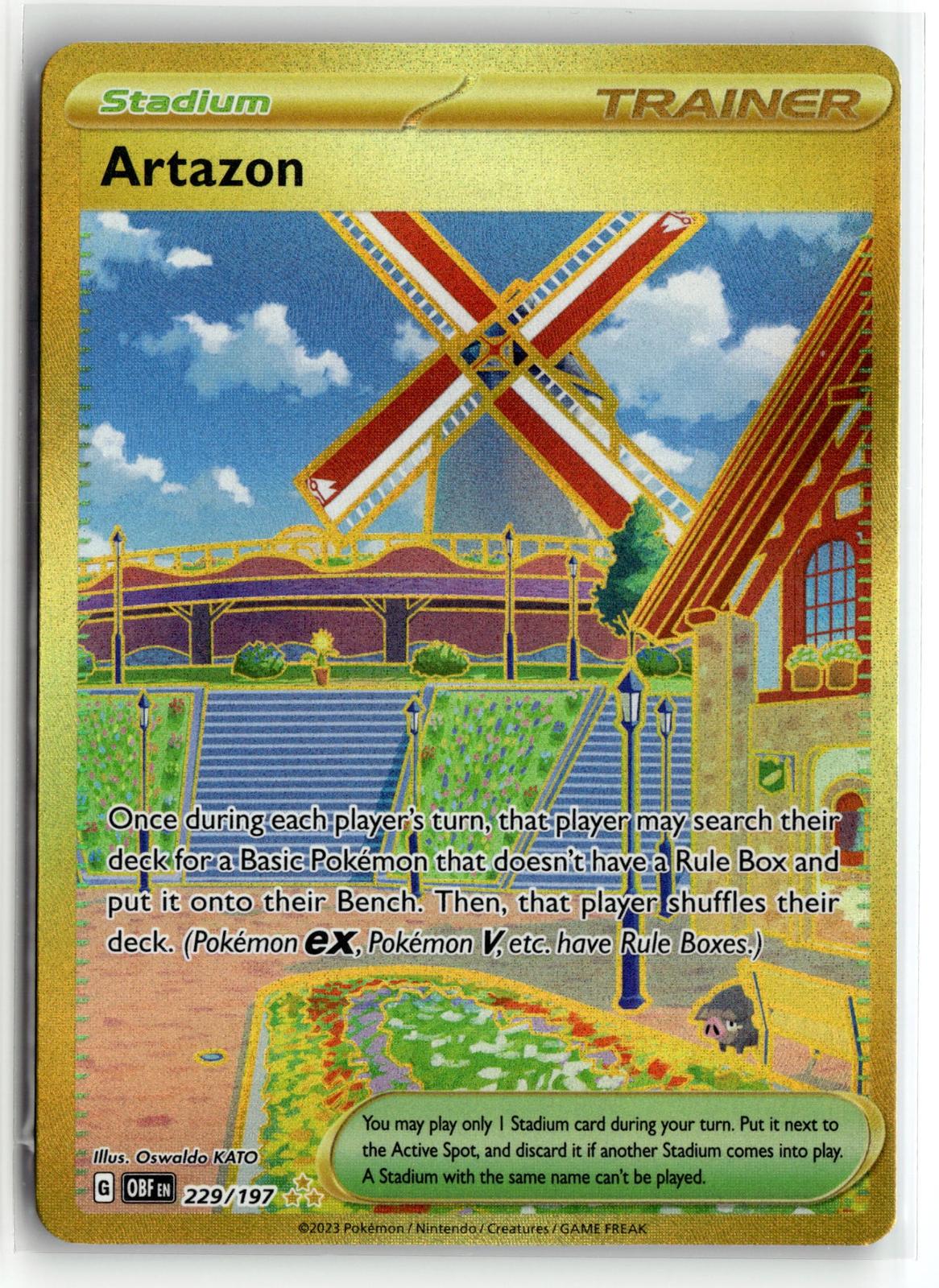Pokemon tcg SV03: Obsidian Flames #229/197 Artazon