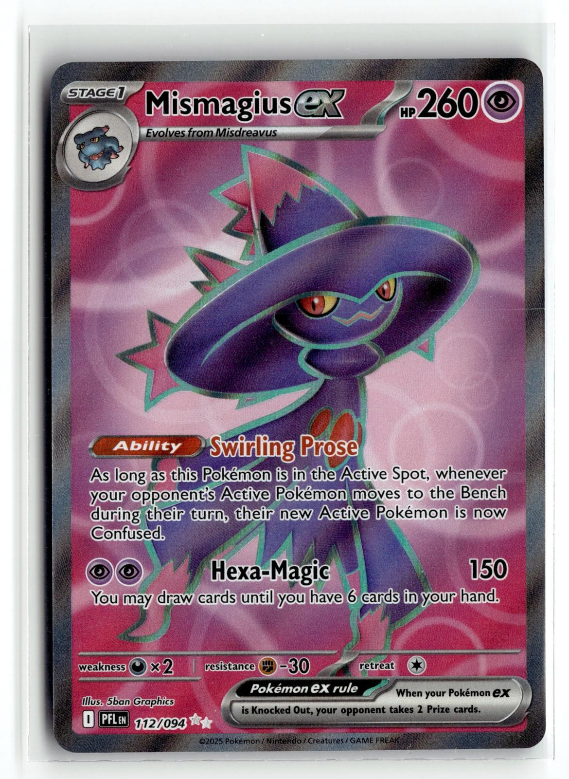 Pokemon tcg ME02: Phantasmal Flames #112/094 Mismagius ex
