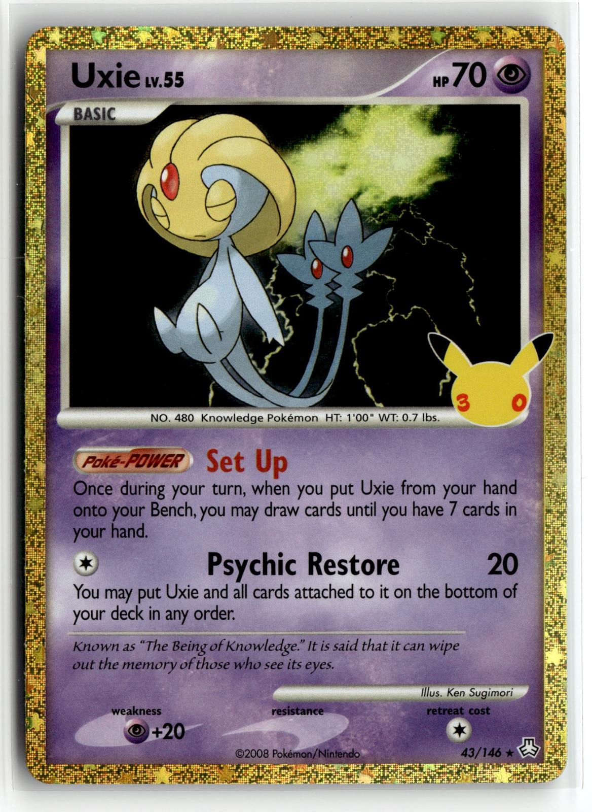 Pokemon tcg ME: 30th Celebration Classic Collection #43/146 Uxie
