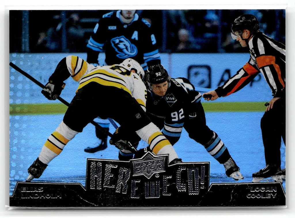 2026-27 Upper Deck #WE-20 Elias Lindholm / Logan Cooley Here We Go!