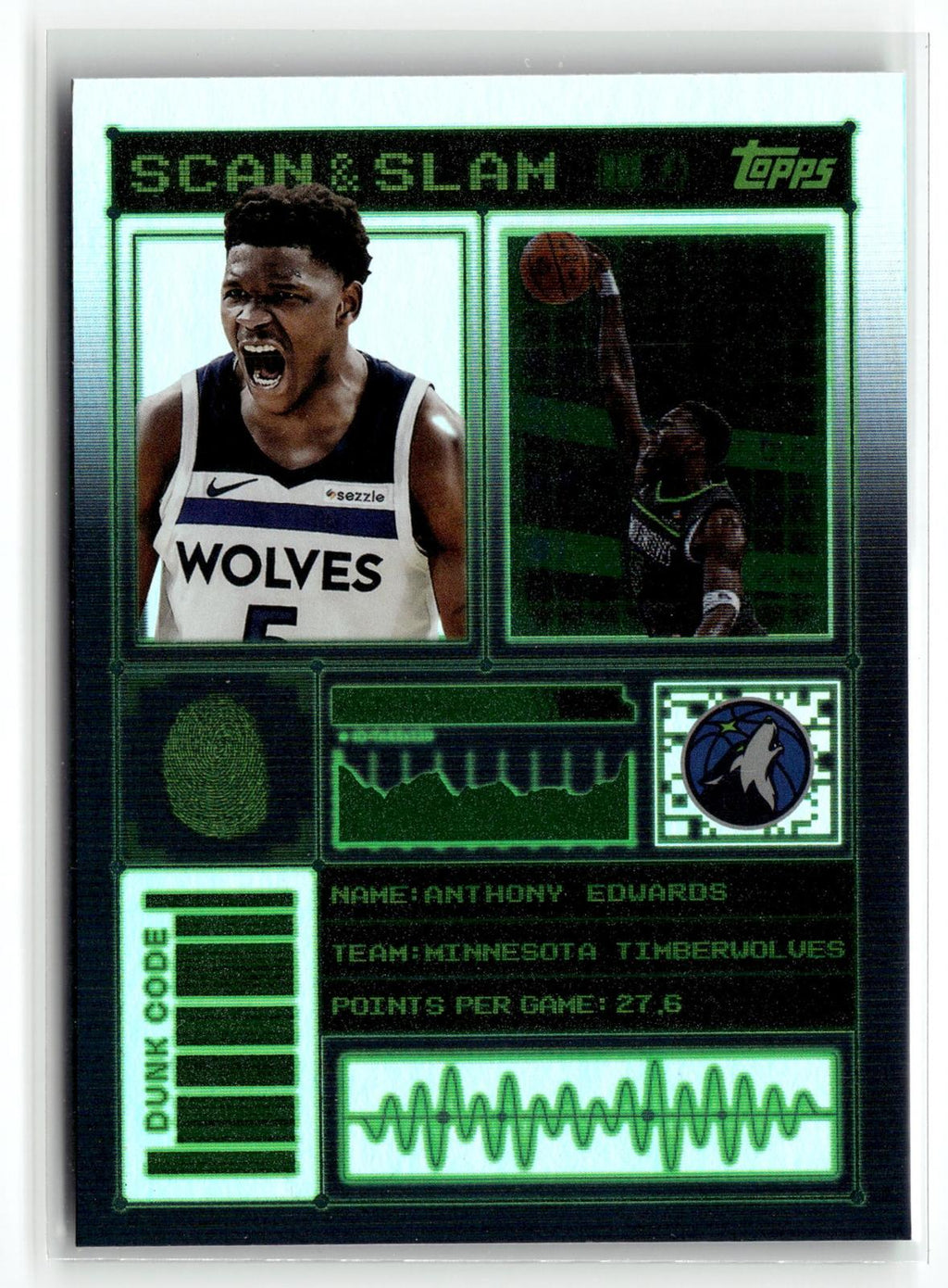 2025-26 Topps #SS-9 Anthony Edwards Scan and Slam