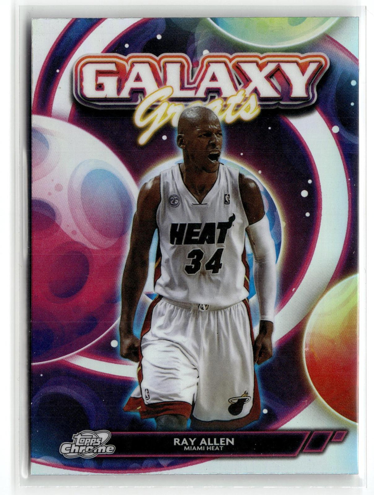 2025-26 Topps Chrome Cosmic #GG-24 Ray Allen Galaxy Greats Refractor