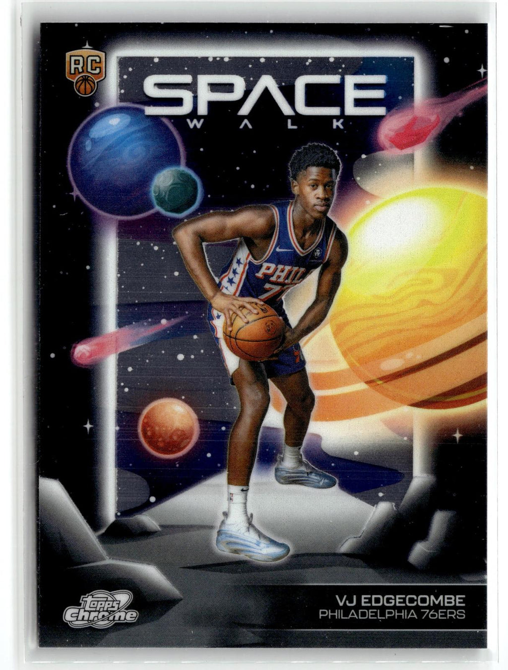 2025-26 Topps Chrome Cosmic #SW-14 VJ Edgecombe Space Walk