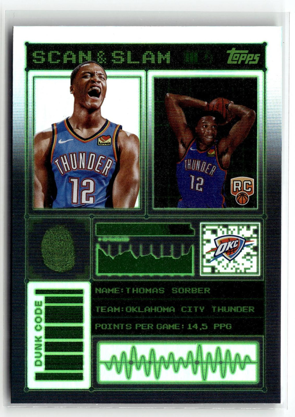 2025-26 Topps #SS-40 Thomas Sorber Scan and Slam