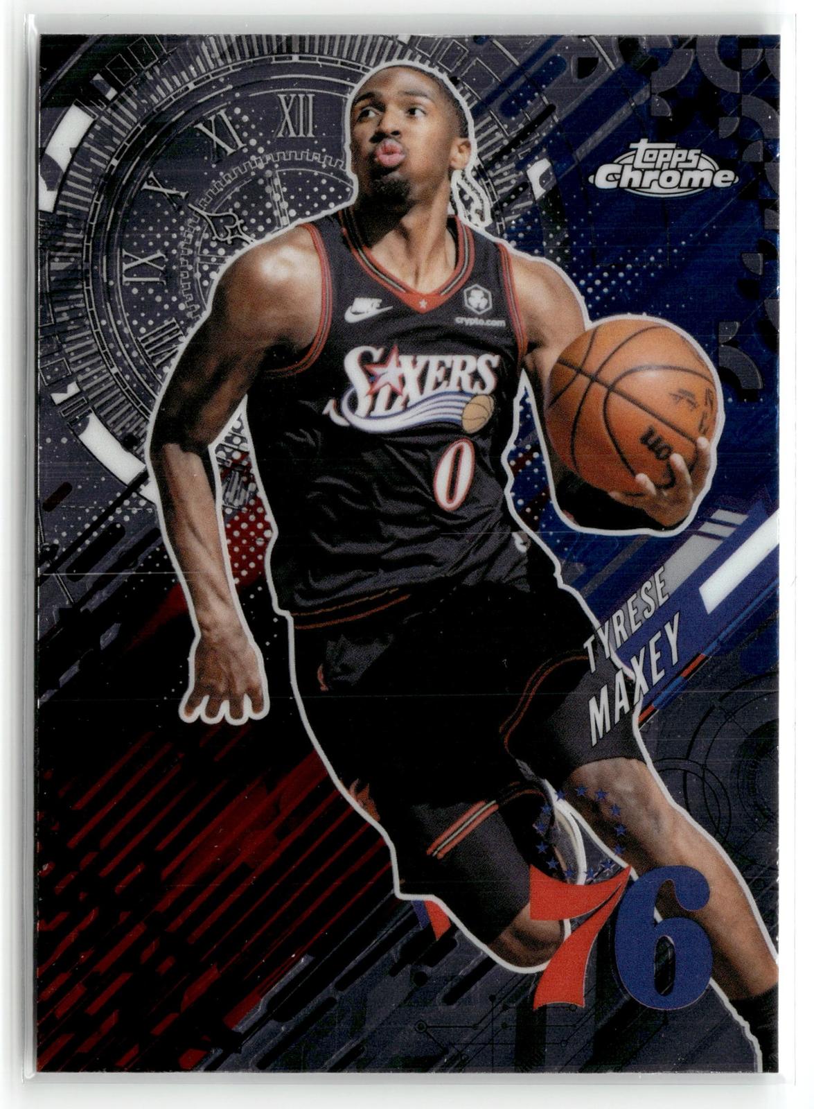 2025-26 Topps Chrome Update #GT-5 Tyrese Maxey Go Time