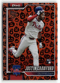 2026 Topps Update #US2 Justin Crawford Holiday Jack O'Lanterns