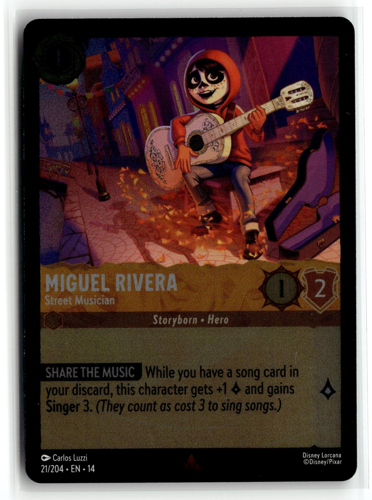 Disney_lorcana tcg Hyperia City #21/204 Miguel Rivera
