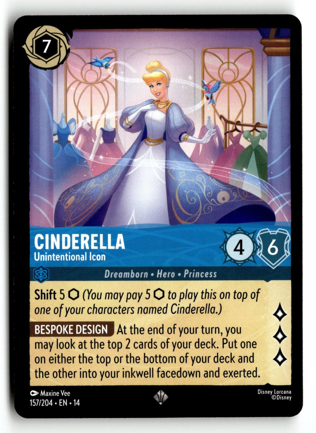 Disney_lorcana tcg Hyperia City #157/204 Cinderella