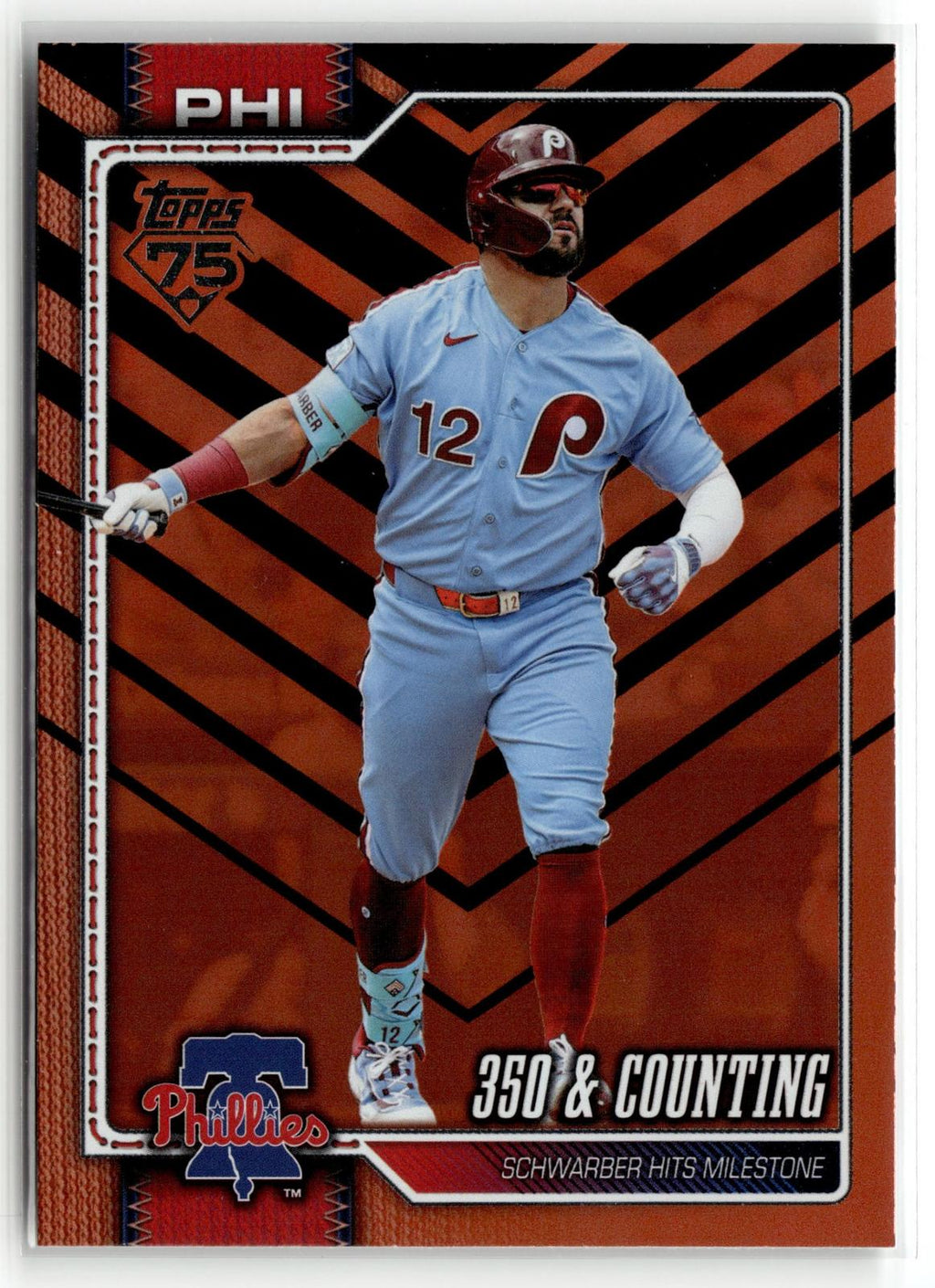 2026 Topps Update #US262 350 &amp; Counting (Kyle Schwarber) Holiday