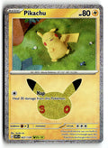 Pokemon tcg ME: 30th Celebration #027/128 Pikachu