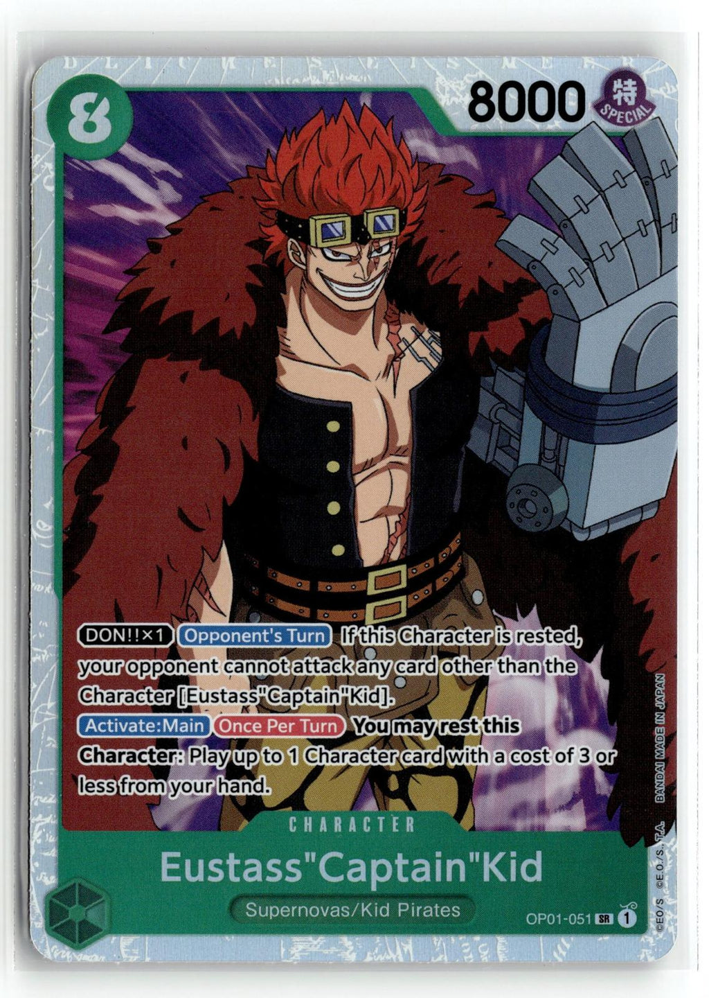 Romance Dawn #OP01-051 Eustass"Captain"Kid