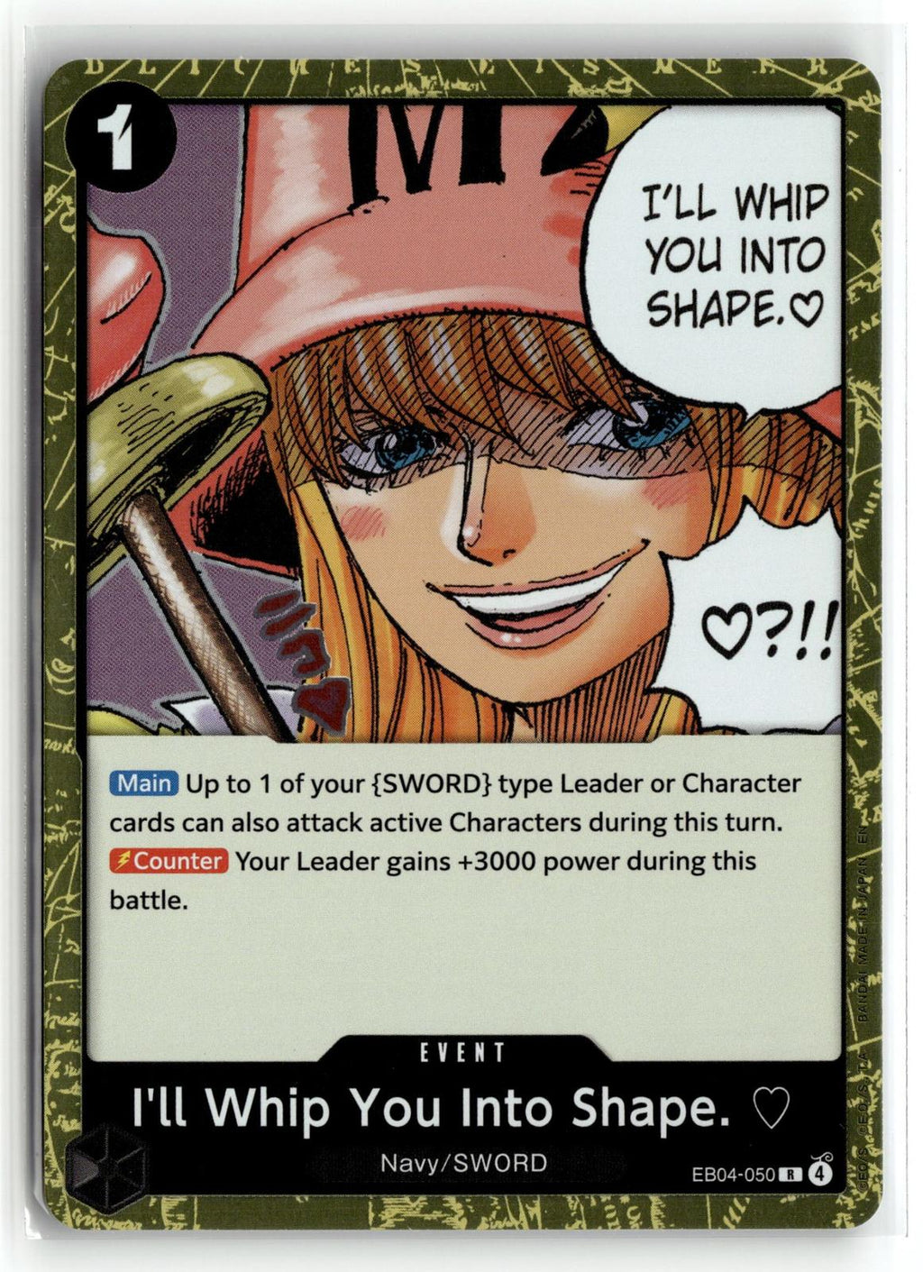 One_piece tcg Adventure on Kami's Island #EB04-050 I'll Whip You Into Shape.
