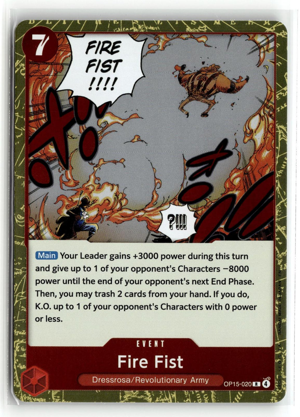 One_piece tcg Adventure on Kami's Island #OP15-020 Fire Fist