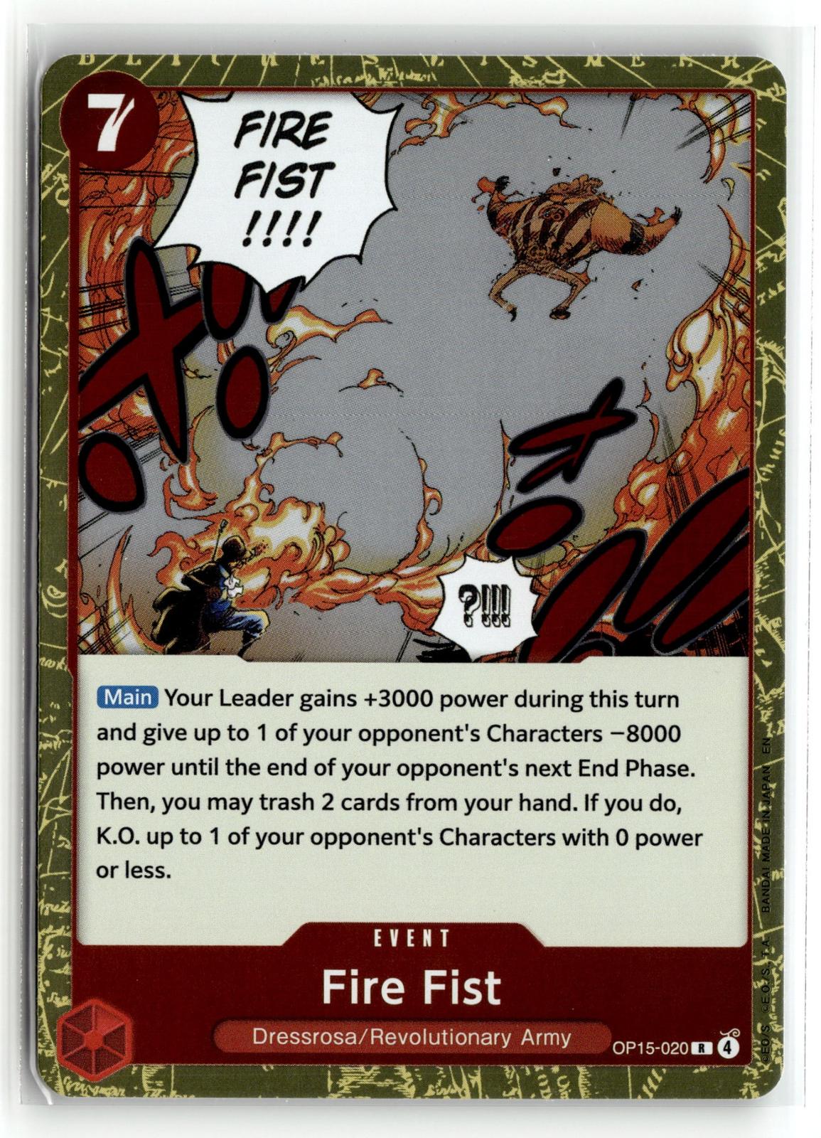 One_piece tcg Adventure on Kami's Island #OP15-020 Fire Fist