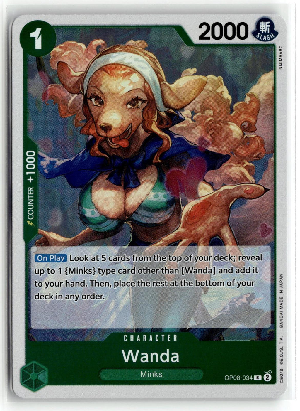 One_piece tcg Two Legends #OP08-034 Wanda