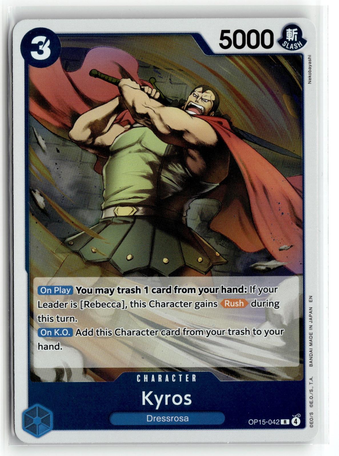 One_piece tcg Adventure on Kami's Island #OP15-042 Kyros (Dash Pack)
