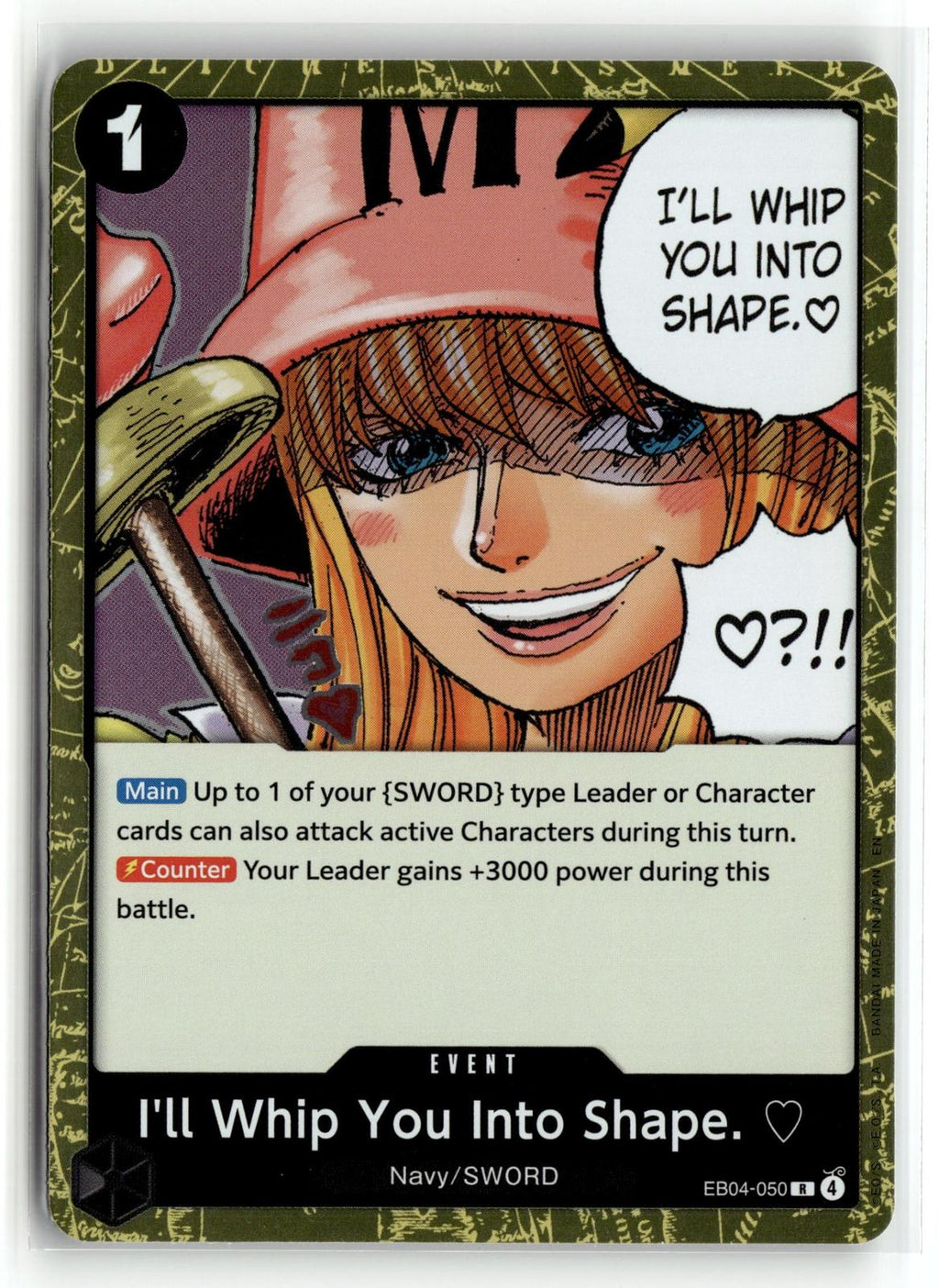 One_piece tcg Adventure on Kami's Island #EB04-050 I'll Whip You Into Shape.