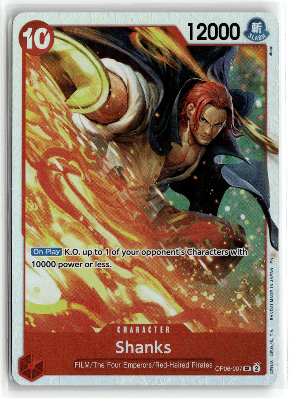 Premium Booster -The Best- Vol. 2 #OP06-007 Shanks (Reprint)
