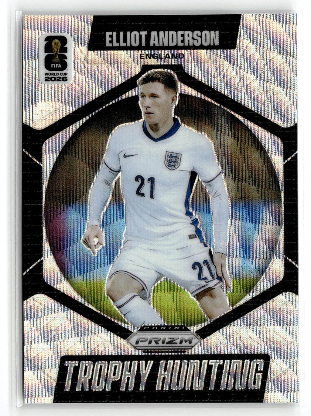 2026 Panini Prizm FIFA World Cup #24 Elliot Anderson Trophy Hunting Wave Prizm