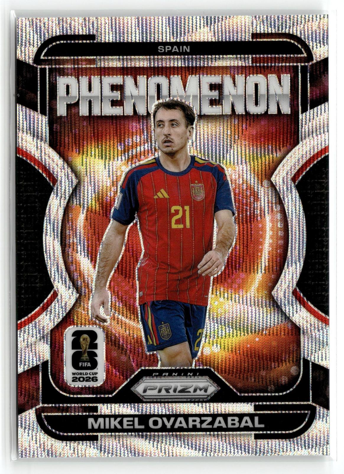 2026 Panini Prizm FIFA World Cup #8 Mikel Oyarzabal Phenomenon Wave Prizm
