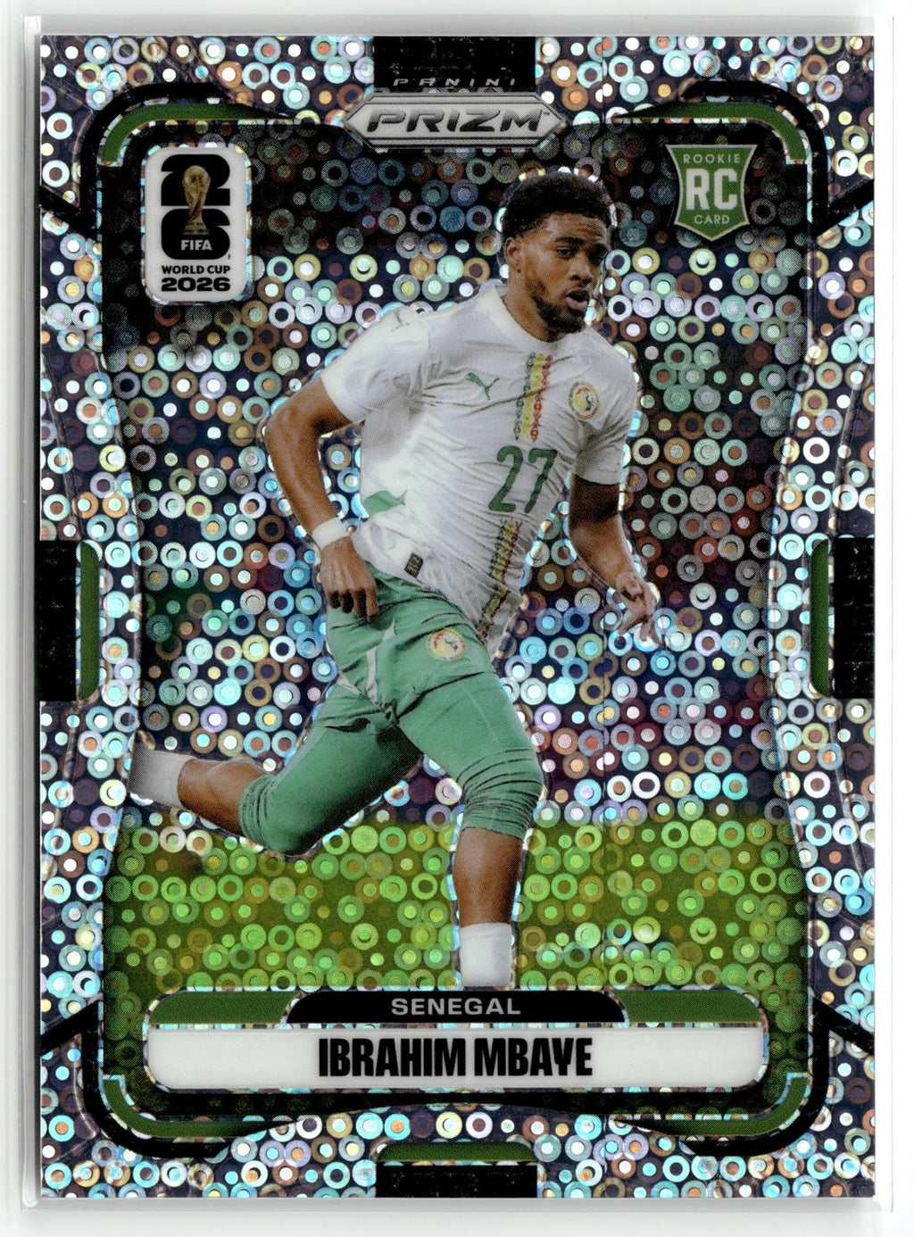 2026 Panini Prizm FIFA World Cup #405 Ibrahim Mbaye Disco Prizm