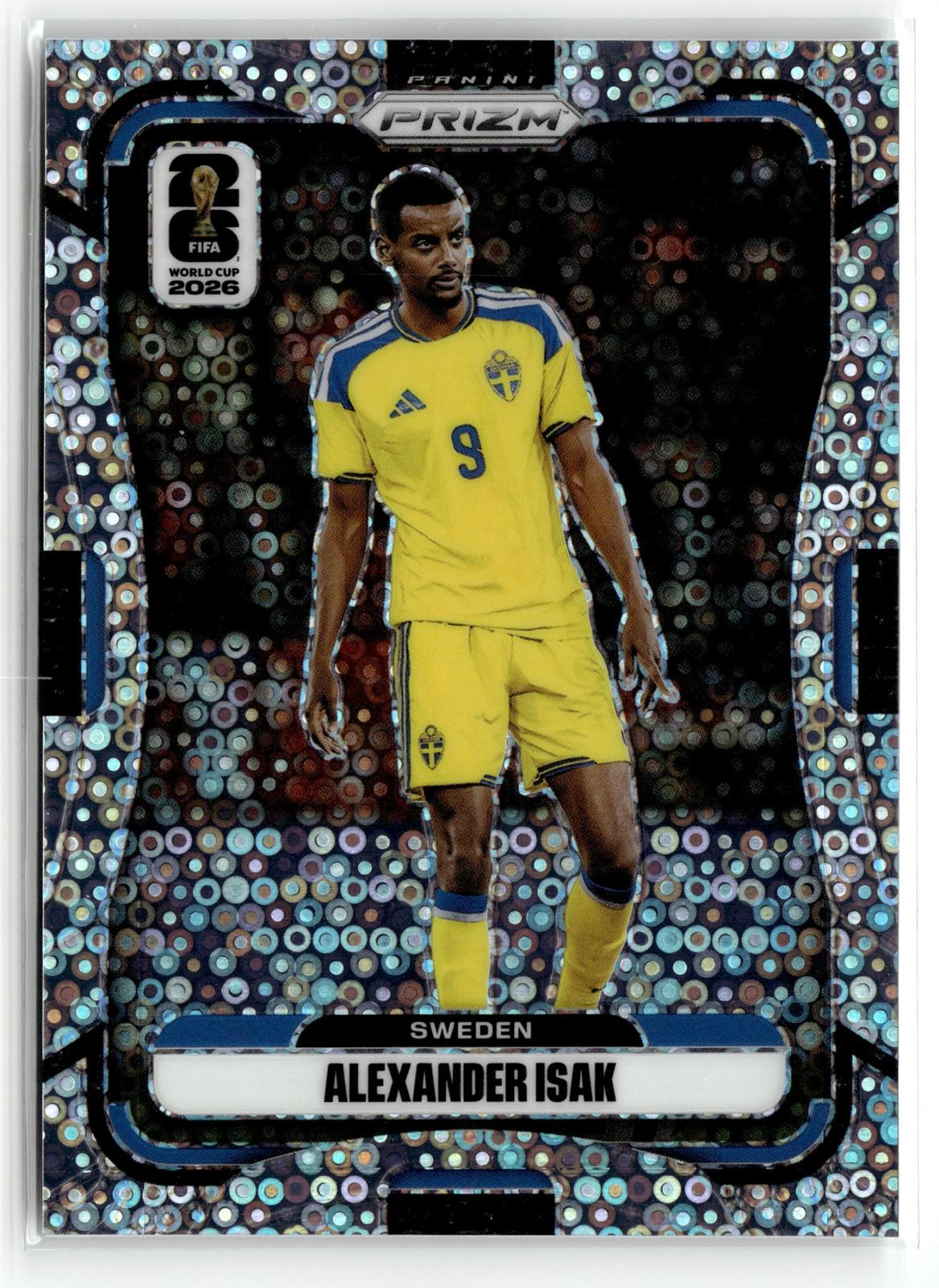 2026 Panini Prizm FIFA World Cup #494 Alexander Isak Disco Prizm
