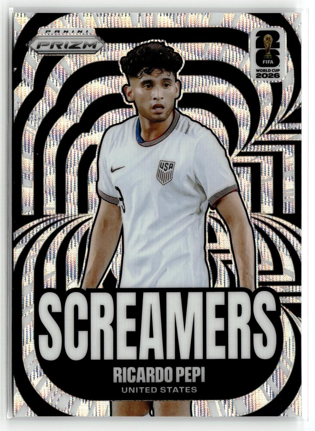 2026 Panini Prizm FIFA World Cup #4 Ricardo Pepi Screamers Wave Prizm