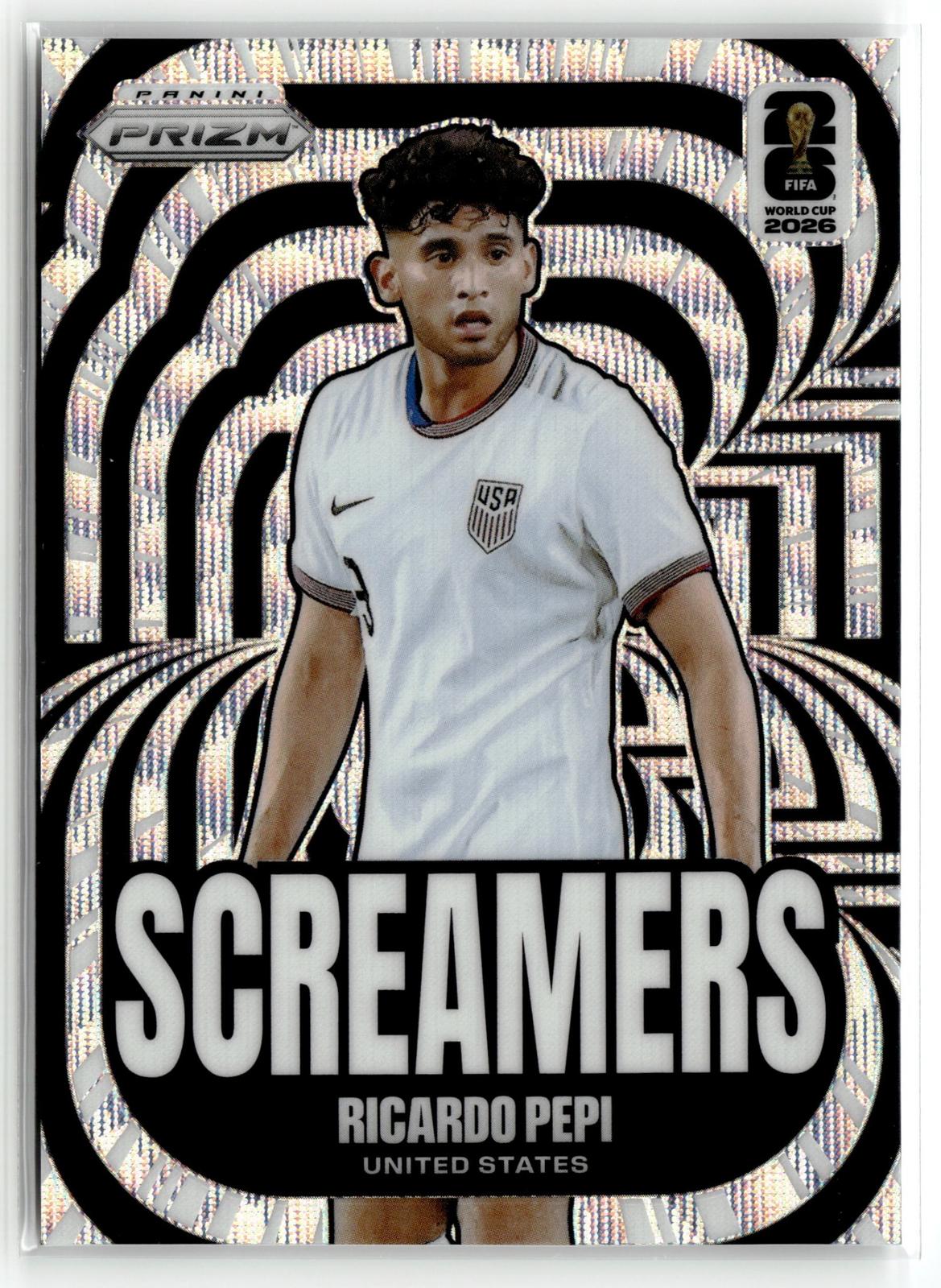2026 Panini Prizm FIFA World Cup #4 Ricardo Pepi Screamers Wave Prizm