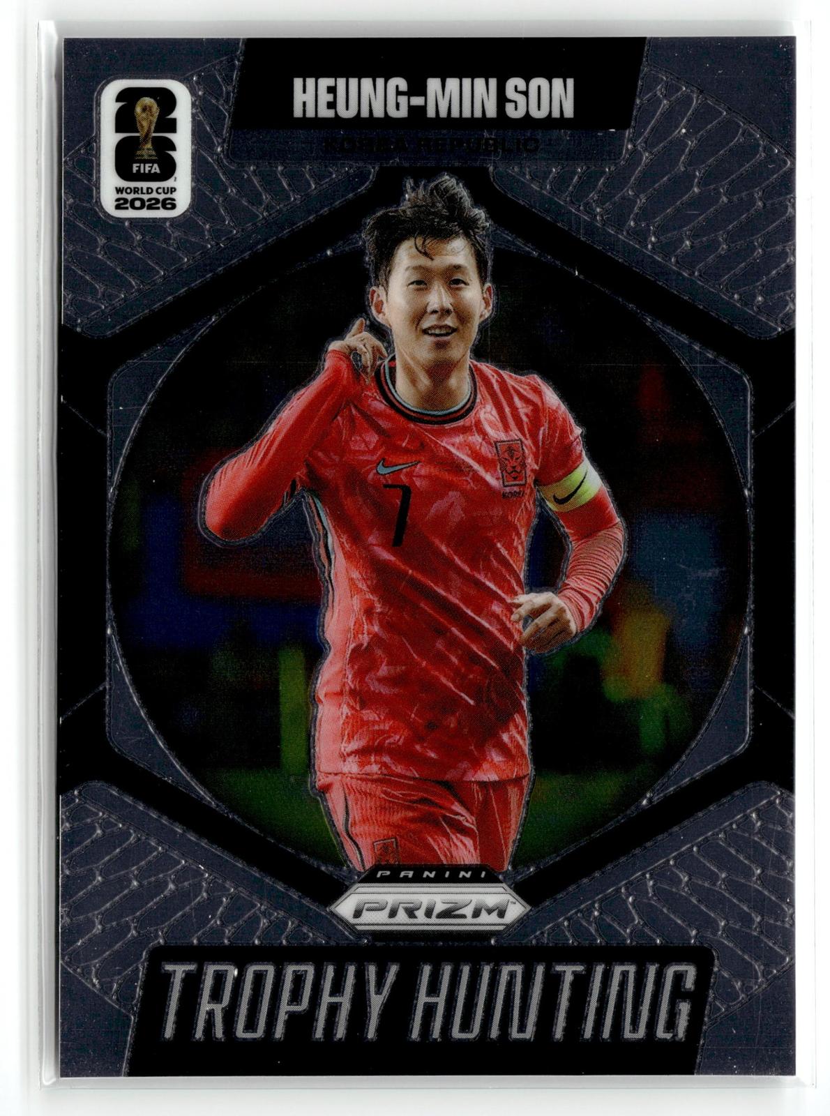 2026 Panini Prizm FIFA World Cup #13 Heung-Min Son Trophy Hunting Silver Prizm