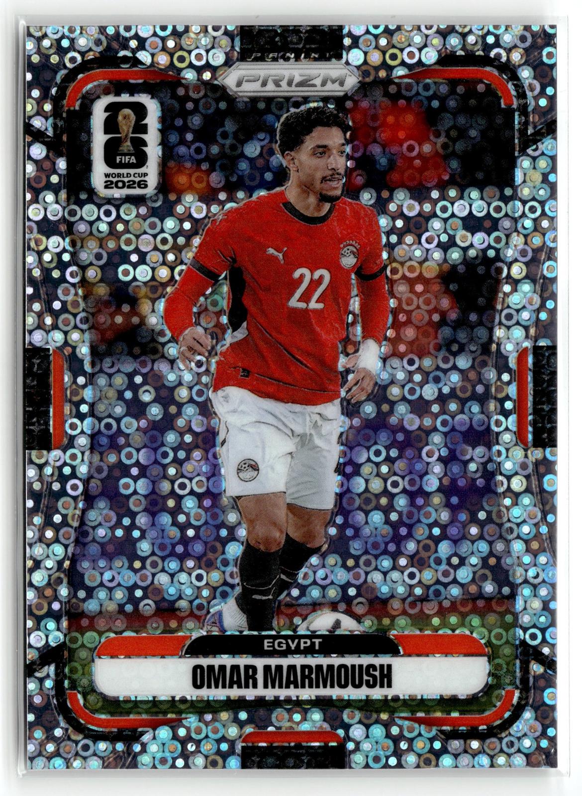 2026 Panini Prizm FIFA World Cup #224 Omar Marmoush Disco Prizm