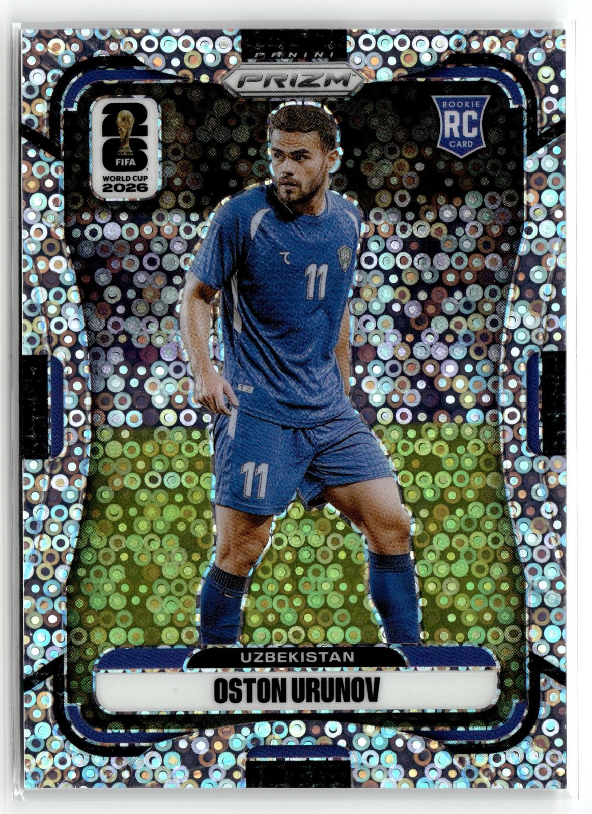 2026 Panini Prizm FIFA World Cup #447 Oston Urunov Disco Prizm