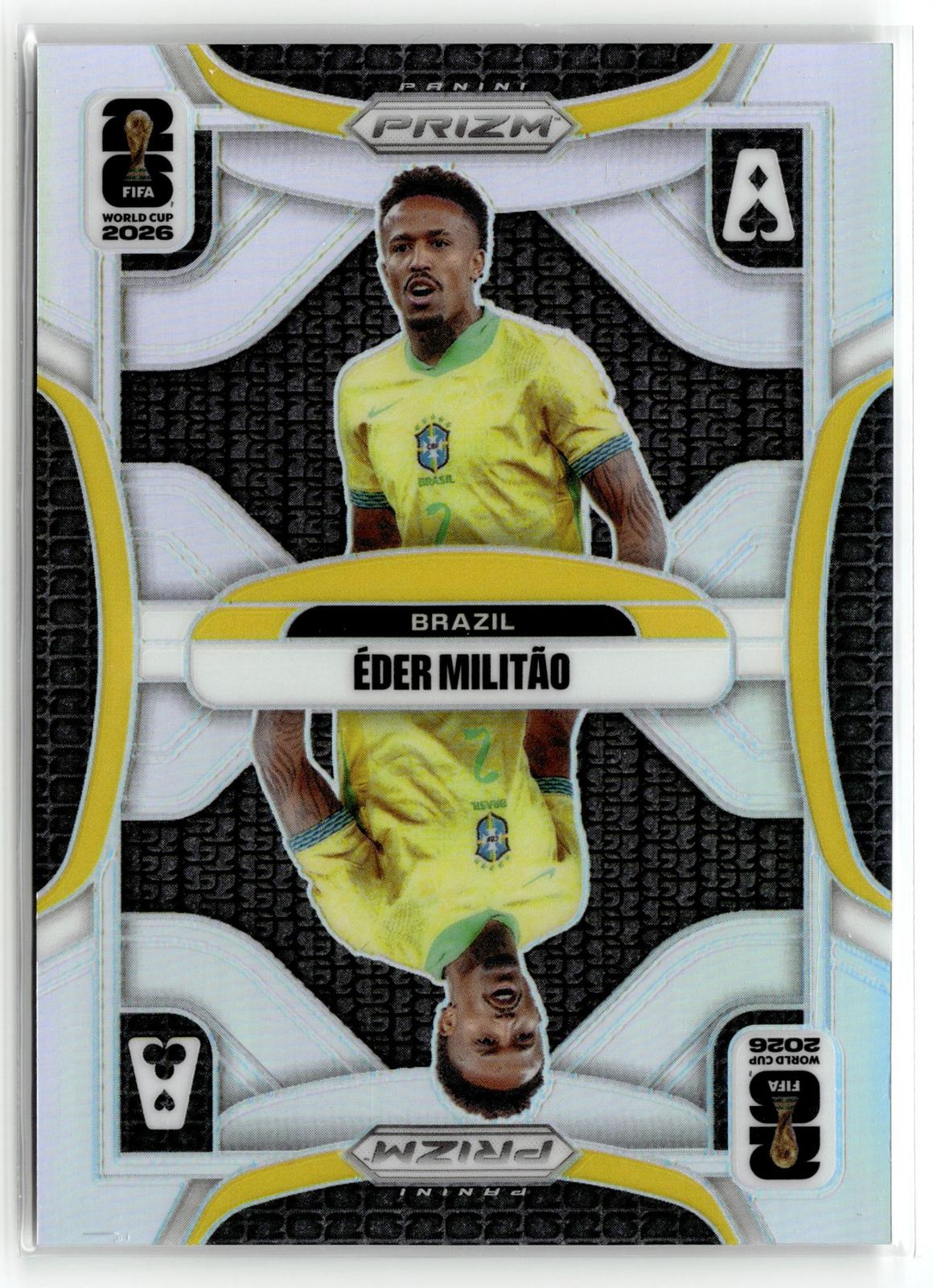 2026 Panini Prizm FIFA World Cup #3 Eder Militao Aces Silver Prizm