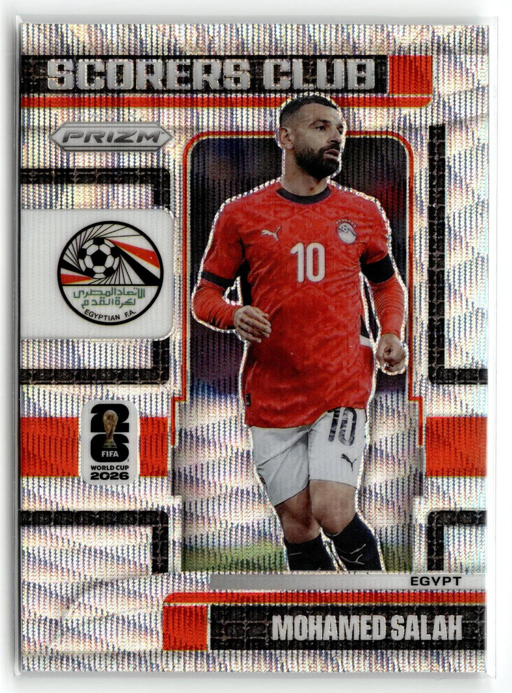 2026 Panini Prizm FIFA World Cup #19 Mohamed Salah Scorers Club Wave Prizm
