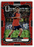 2026 Panini Prizm FIFA World Cup #76 Fermin Lopez Red Disco Prizm #/99