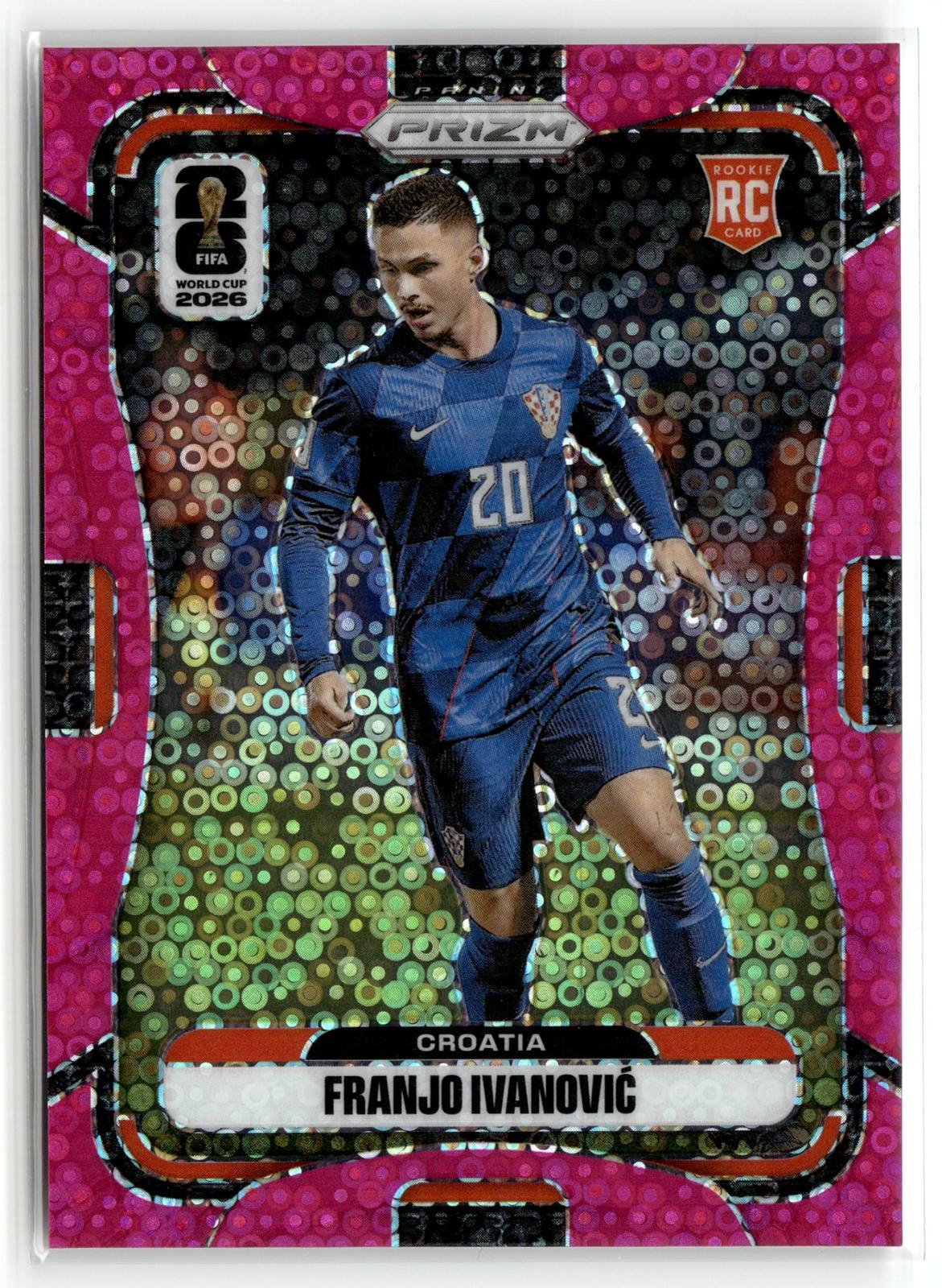 2026 Panini Prizm FIFA World Cup #194 Franjo Ivanovic Fuchsia Disco Prizm #/199