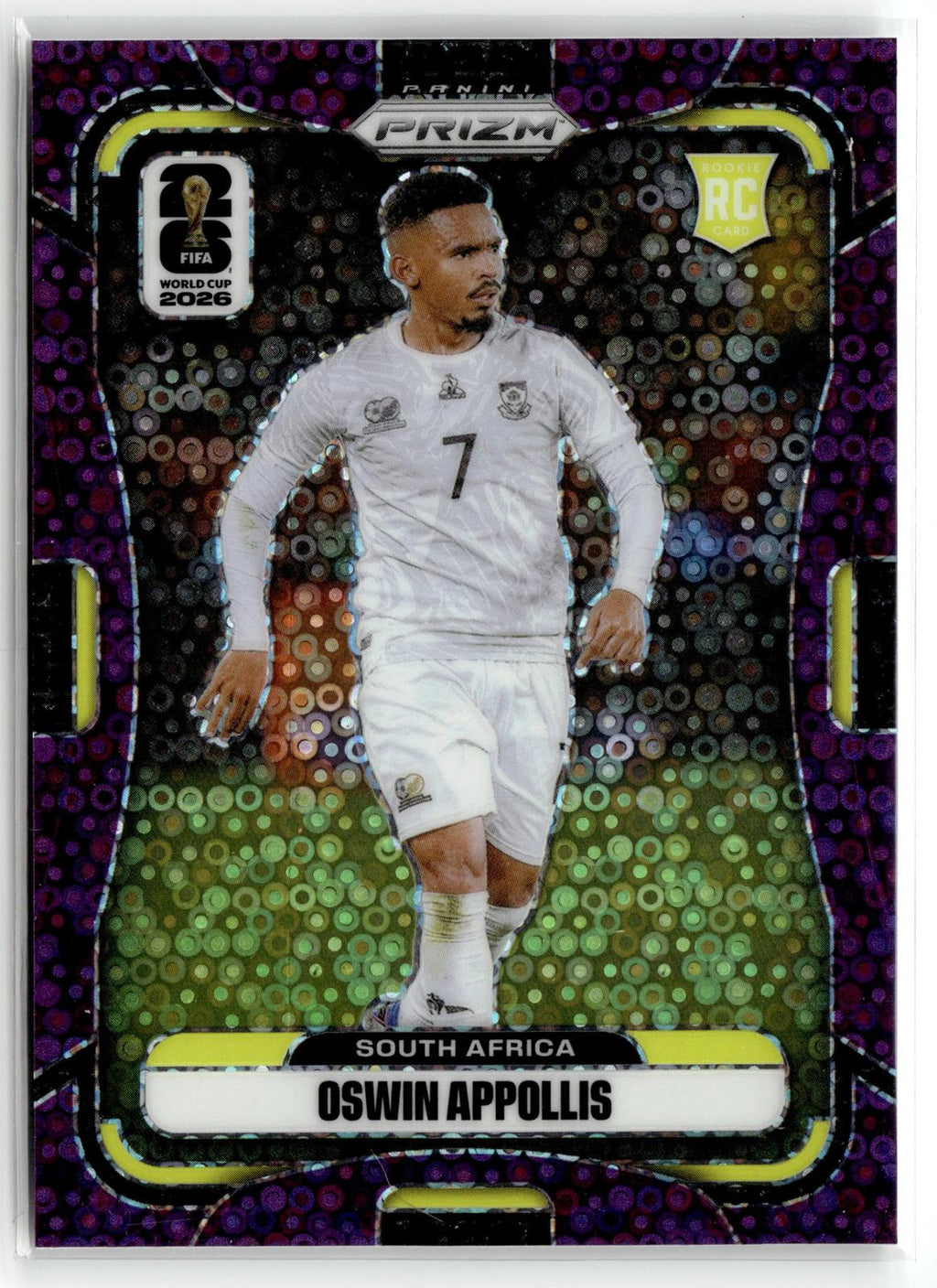 2026 Panini Prizm FIFA World Cup #407 Oswin Appollis Purple Disco Prizm #/355