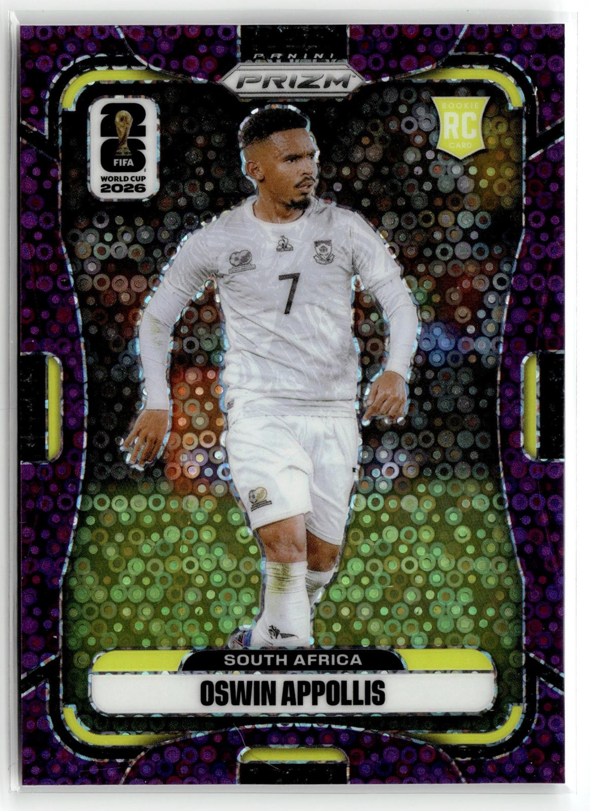 2026 Panini Prizm FIFA World Cup #407 Oswin Appollis Purple Disco Prizm #/355