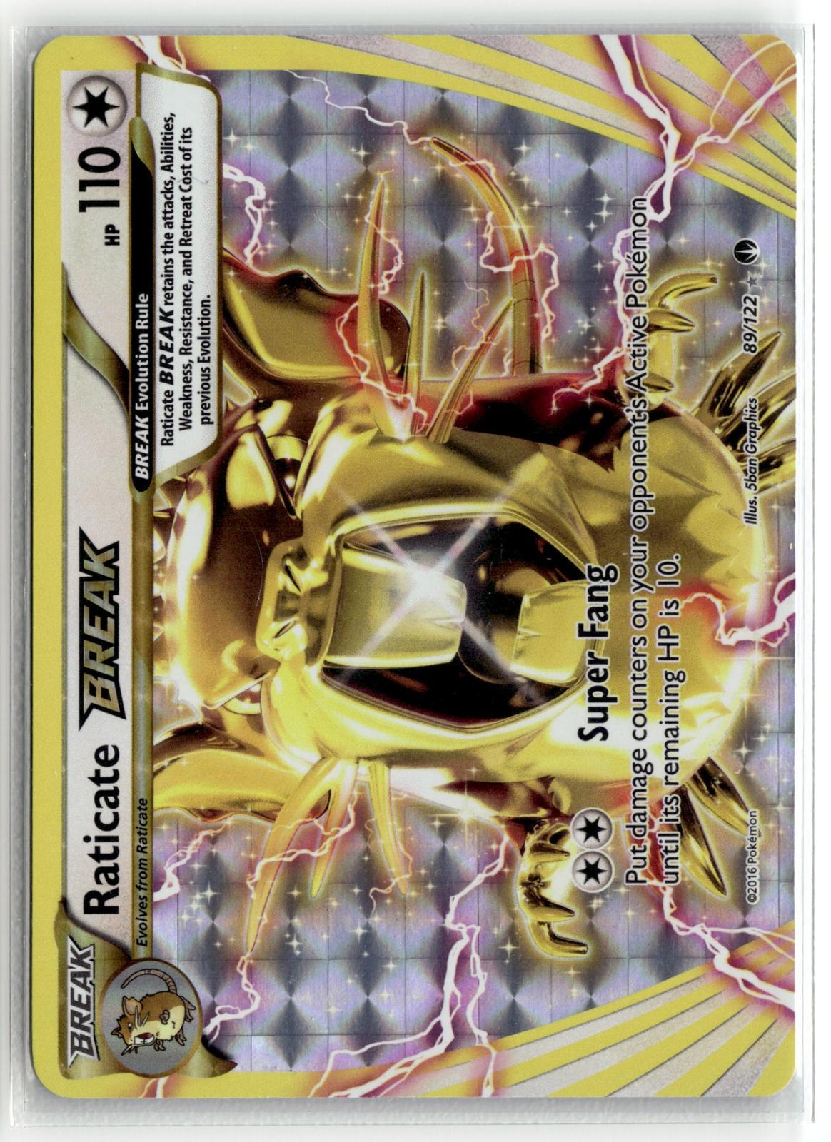 Pokemon tcg XY - BREAKpoint #89/122 Raticate BREAK