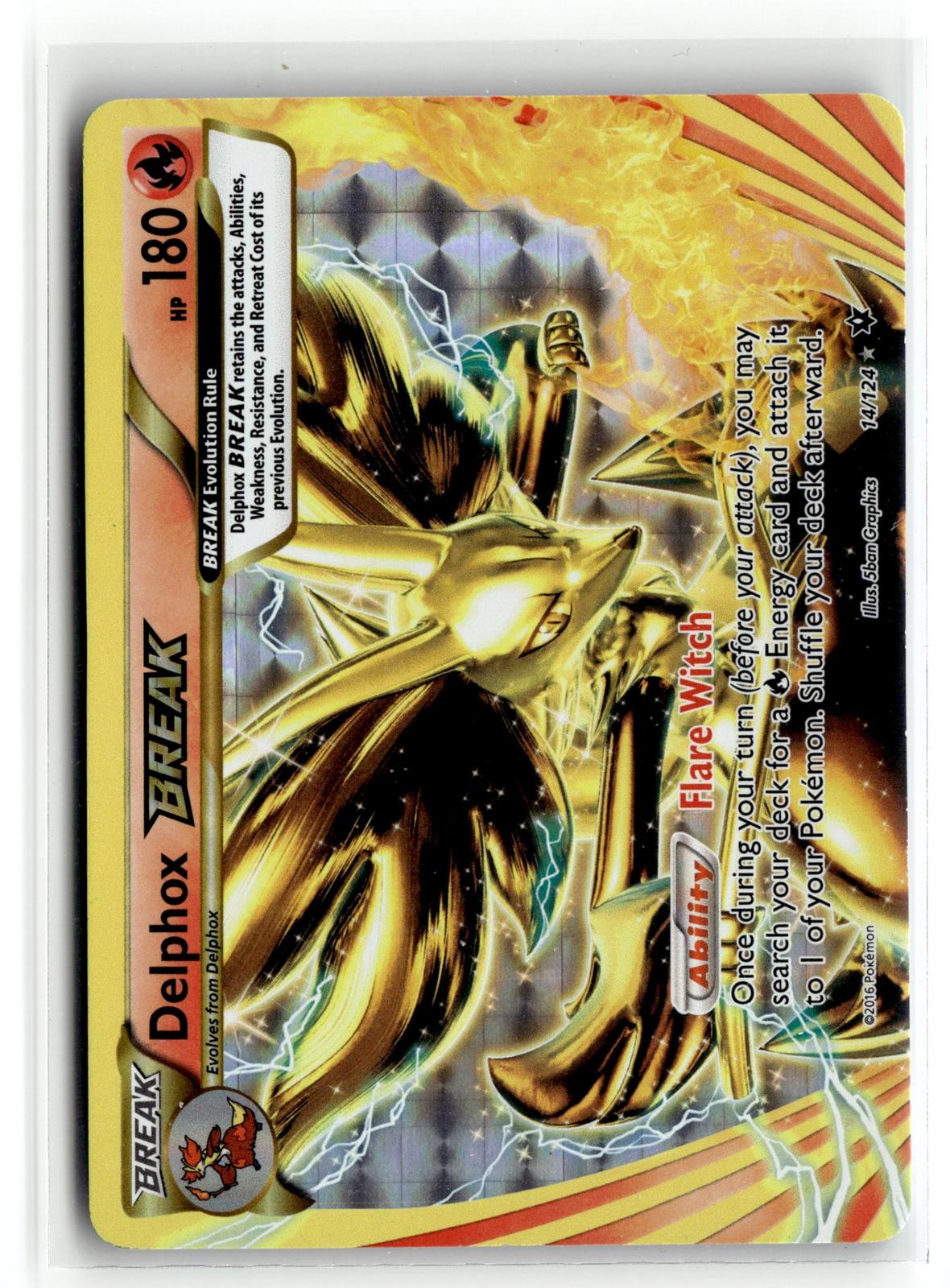 Pokemon tcg XY - Fates Collide #14/124 Delphox BREAK