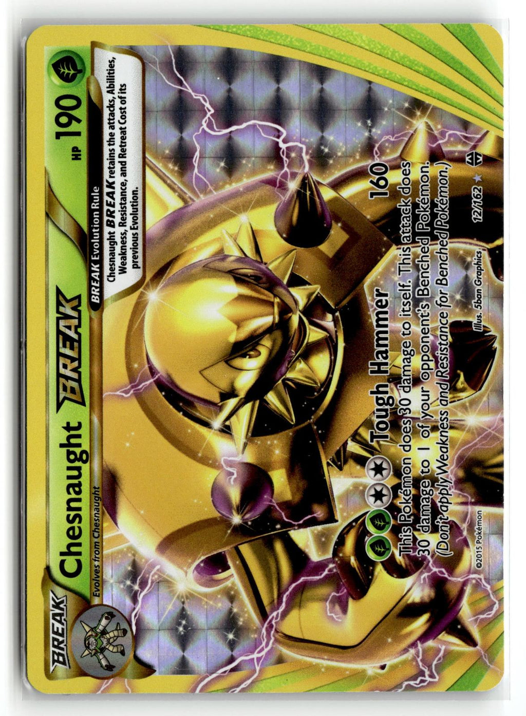 Pokemon tcg XY - BREAKthrough #12/162 Chesnaught BREAK